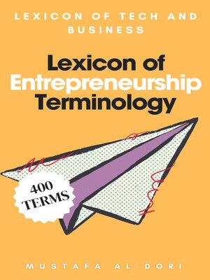 cover image of Lexicon of Entrepreneurship Terminology